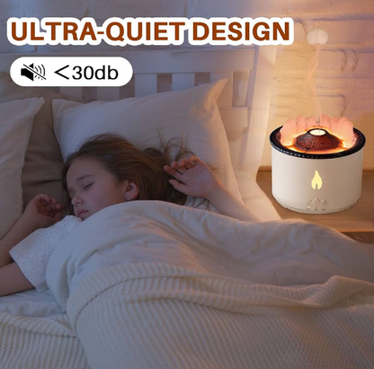 HomeBedBath™️ Volcano Flame Air Humidifier & Aroma Diffuser