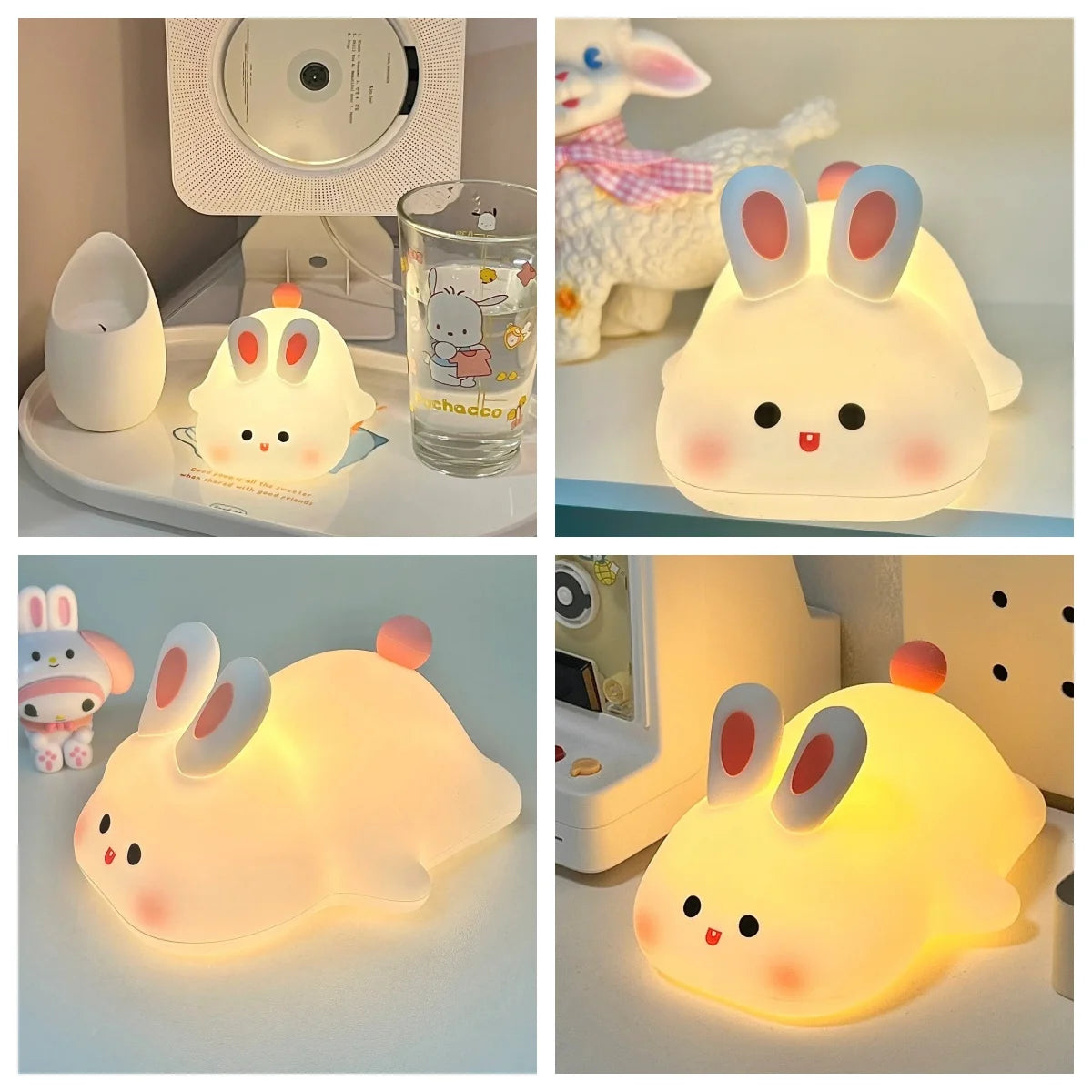 Limited💓 Adorable Rabbit-Shaped Silicone Night Light – Perfect for Kids and Cozy Homes