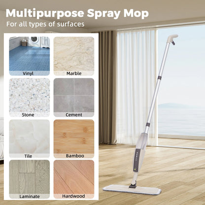 HomeBedBath™️ Spray Mop with 360 Degree Swiveling Head