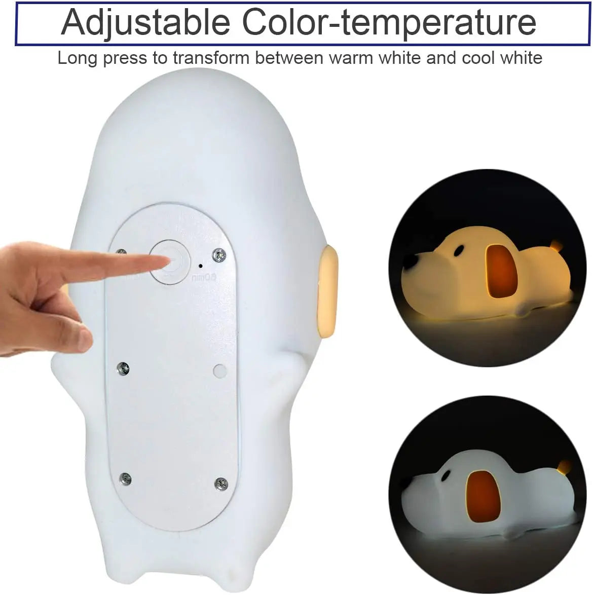 HomeBedBath™️ Silicone Animal Night Light Collection