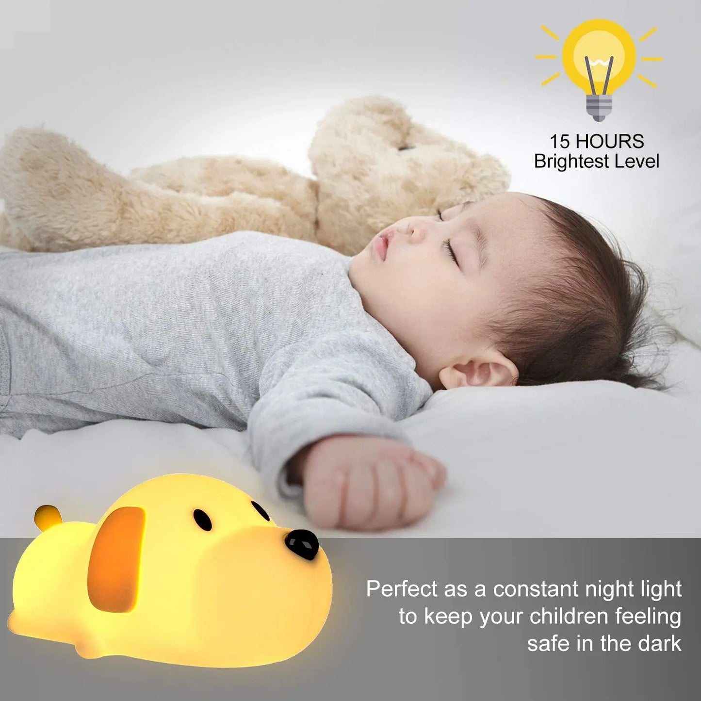 HomeBedBath™️ Silicone Animal Night Light Collection