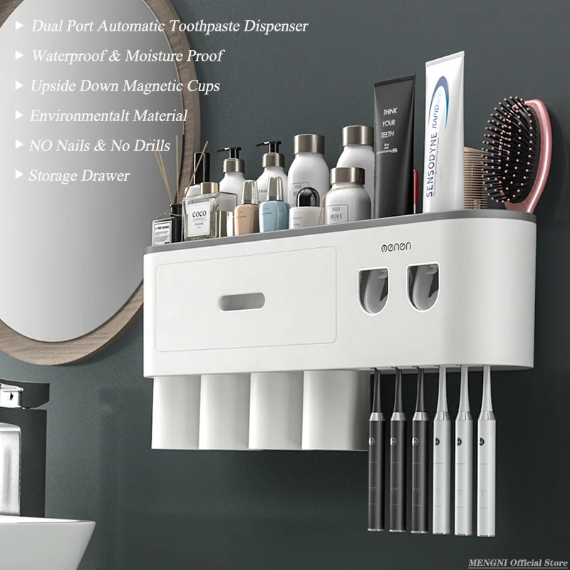 HomeBedBath™️ Brush & Paste Organizer