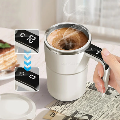 Portable Rechargeable Self-Stirring Mug