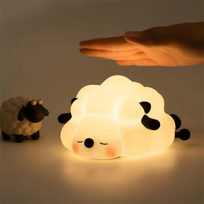 Limited💓 HomeBedBath™ LED Sheep & Panda Night Light CollectionAnimal Kids Night Lights – Silicone Sheep, Panda, and Rabbit Lamps