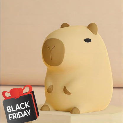 Limited💓HomeBedBath™ Capybara Kids Night Light – Cute Silicone Lamp with Touch Sensor and Timer Function